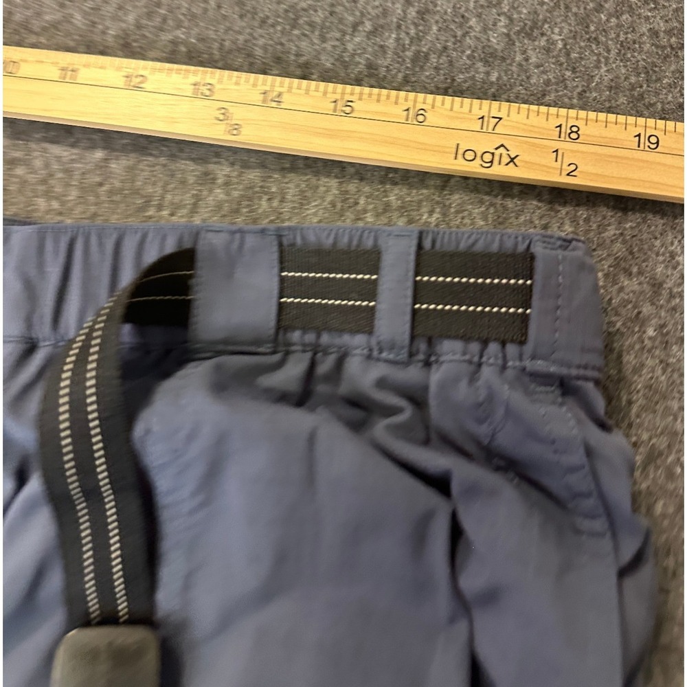 LL Bean Swift River Lined Shorts Mens XL Belted Nylon Blue 9" Cargo Outdoor Hike - Picture 11 of 16